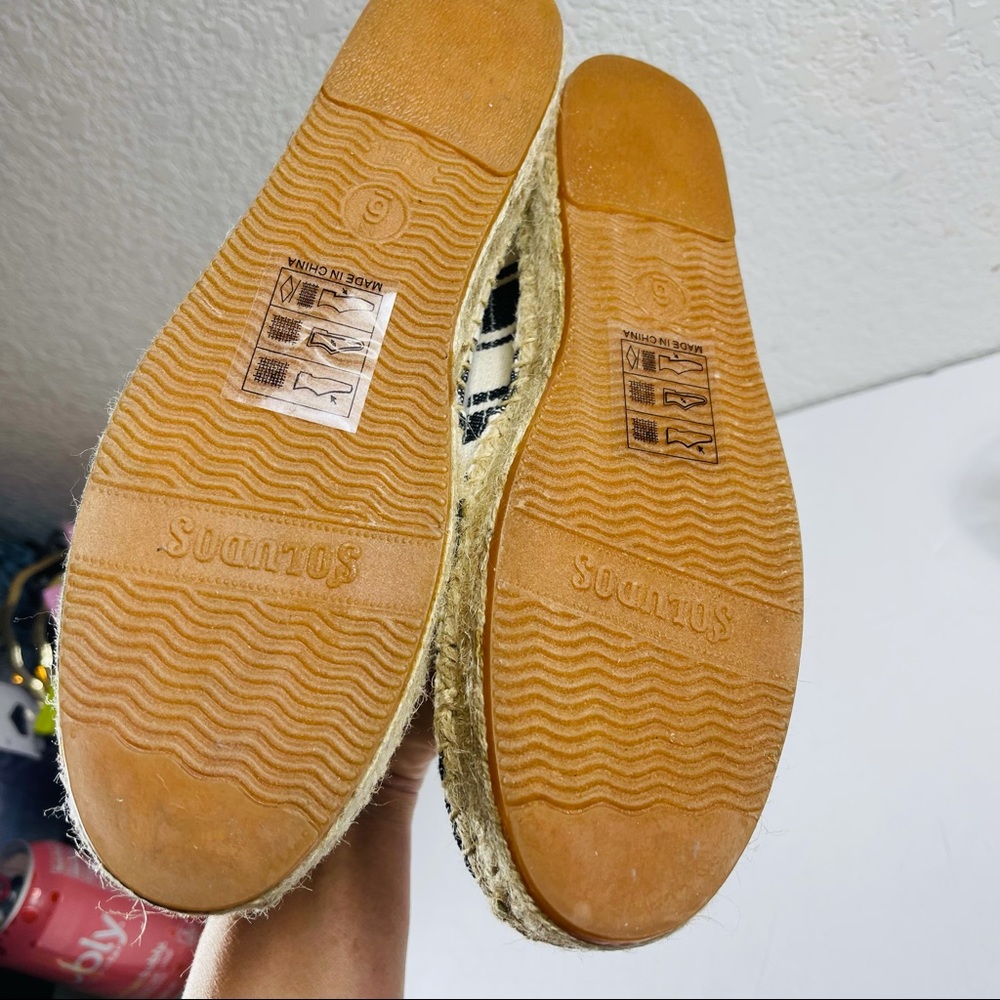 Soludos Platform Espadrilles Striped Knotted Smok… - image 8